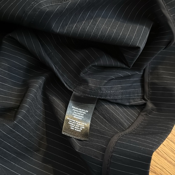 Lafayette 148 Jacket Womens Sander Stripe Porsha Black Pinstriped stripe $598 M - Picture 6 of 6